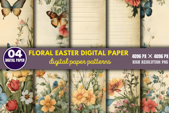 Enhancing Creativity with Floral Easter Digital Paper Patterns
