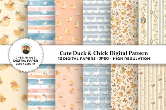 Evaluating Cute Duck Chick Digital Patterns for Creative Projects