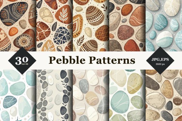 Pebble Seamless Patterns 06: Strategic Design Assets for Intentional Branding