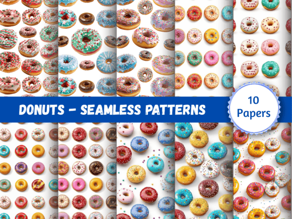 Seamless Paper Patterns - Real Donuts: A Versatile Design Tool for Creative Projects