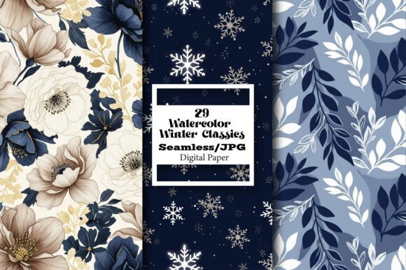 Watercolor Winter Classics Patterns: A Creative Must-Have